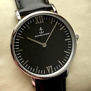 Kapten & Son Campina Leather Strap Watch, 36mm
